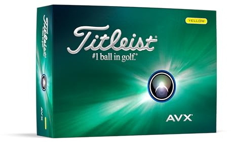 Titleist AVX Golf Ball, Pack Of 12, Yellow, PRIOR GENERATION