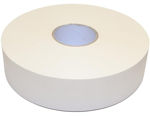Papier Fugendeckstreifen Level+, Fugenband zum Verfugen von Gipskartonplatten im Trockenbau, 20 x 76m, Reissfest, Bewehrungsstreifen Breite 52mm