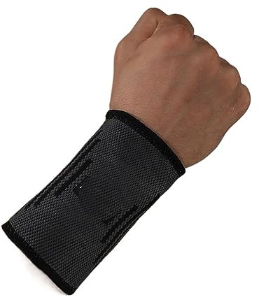 EUTYRG Trainings- und Fitnessarmbänder, Armbandunterstützung, Fitnessbandage, Handgelenkstütze, Schutzausrüstung, Handgelenkbandage (schwarz, XL)