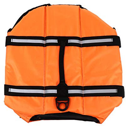 FONDOTIN Hund Schwimmweste Für Welpen Bootfahren Rettungsweste Haustier-Badeanzug Mit Reflexstreifen Und Schnappverschluss Für Schwimmen Pool Strand