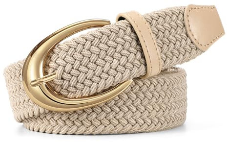 WERFORU Flechtgürtel Stretchgürtel damen Stoffgürtel für Damen Herren Unisex Elastischer Gürtel für Jeans Hosen