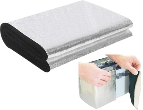 Générique Kit D'isolation De Batterie De Voiture – 40,16 x 7,09 Pouces Housse D'isolation Ignifuge pour Batterie De Voiture | Couverture De Protection pour Batteries, Bouclier Thermique