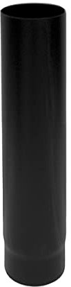 Flue pipe 1 m. DN 130 schwarz Emaille 600 Grad Ofen Holzpellets CE Made in Italy