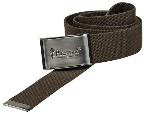 Pinewood unisex Canvas Gürtel - Stoffgürtel aus robustem Material und mit nickelfreier Schnalle, ideal auch für empfindliche Haut - Grundlänge von 120 cm, einfach kürzbar