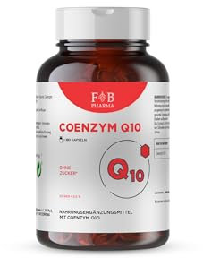 FB PHARMA - Q10 COENZYME - 180 Softgel-Kapseln mit Q10-Ubiquinon - Unterstützung der Blutzirkulation in den Beinen, Haut - Energie und Müdigkeit - In Italien entwickelte Formel