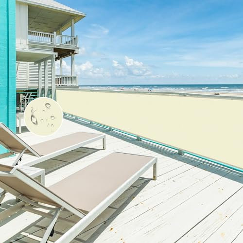 NAKAGSHI Vela Ombreggiante,Tenda a Vela Parasole Impermeabile 1x2m Crema,Tenda a Vela Ombreggiante Telo Rettangolare per Giardino,Balcone,Terrazza,Campeggio,Esterno(Personalizzato)