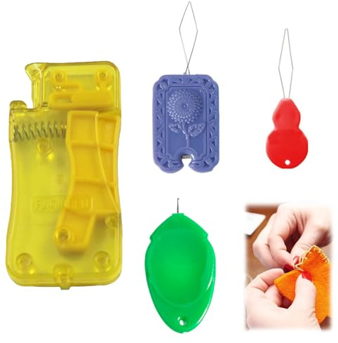 Enhebrador Automático de Agujas para Máquinas de Coser y Costura a Mano - Herramienta Multifuncional para Facilitar el Enhebrado, Enhebrador Simple Pulgar, Ideal para Artesanía y Uso Doméstico