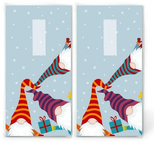 20 einzelne Taschentücher Weihnachten Winterwichtel im Kreis. 2 Packungen mit 10 einzelnen Papiertaschentücher bedruckt als Geschenk.