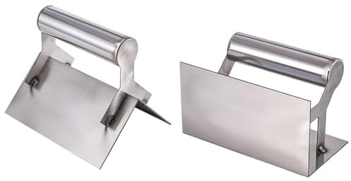 Lot de 2 truelles d'angle intérieures et extérieures en acier inoxydable 90 degrés