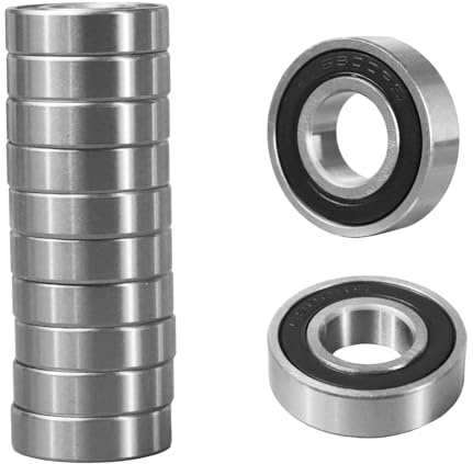 Flewdart 10 st 6900 2RS kullager 10 x 22 x 6 mm, 6900-2RS 6900RS kolförseglat stål för maskiner och verktyg (6900-2RS 10 st)