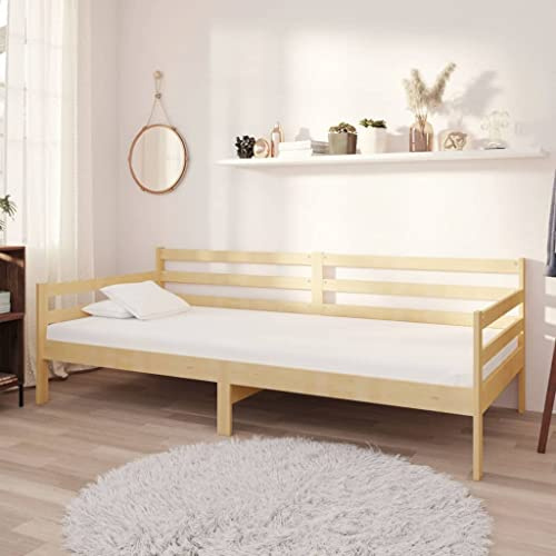 Nqyjm Lit de Repos Lit de Jour sans Matelas Bois de pin Massif 90x200 cm, Cadre de Canapé-lit Banquette pour d'Invité, Chambre, Salon Model 2
