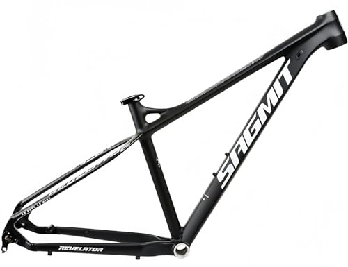 Racing Hardtail MTB-ram 27,5/29 Er aluminiumlegering ram XC mountainbike ram S/M/L lågmotstånd skivbroms genom axel 12 x 142 mm svart, L