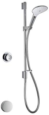 Mira Mode Digital Mixer Bath Fill, Shower - Rear Fed, Pumped for Gravity - White/Chrome 1.1874.012