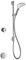 Mira Mode Digital Mixer Bath Fill, Shower - Rear Fed, Pumped for Gravity - White/Chrome 1.1874.012