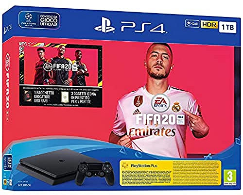 PS4 Black 1TB + FIFA20 - Bundle