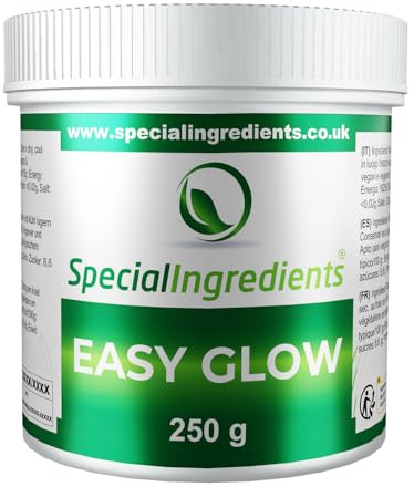 Special Ingredients Easy Glow in the Dark, 250 g | Colorant alimentaire lumineux en poudre, fluorescent sous UV, pour aliments et boissons, brille dans l'obscurité
