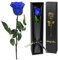 Yamonic Rosa Eterna Regalos para Mujer, Rosa Preservada con Tallo Regalo Mujer, Flores Preservadas Regalo Mujer Navidad Rosa Eterna Natural Preservada Regalo San Valentín Dia de la Madre,Rosa Azul