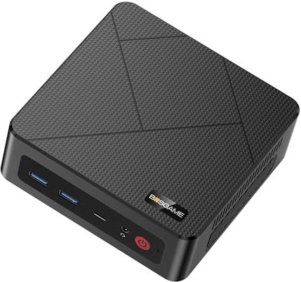 BOSGAME E4 Mini PC, AMD Ryzen 5 3550H(up to 3.7GHz), 16GB DDR4 RAM 512GB NVMe SSD Mini Computers, 4K Triple Display HDMI, Type-C, DP, Dual RJ45 LAN, Wi-Fi 5, BT 5.0