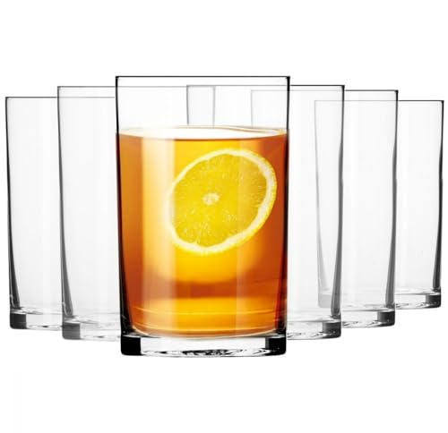 Krosno – Verres à Thé 270 ml – Lot de 6 – Collection Basic – Cristal Sans Plomb – Design Classique et Simple