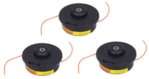 inox_trade_24 3X Profi Fadenspule Doppelfadenkopf Tippautomatik Fadenkopf Motorsense