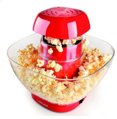 Lakeland Electric Popcorn Maker With Bowl – Ready In Minutes Uses Hot Air For A Healthier Snack