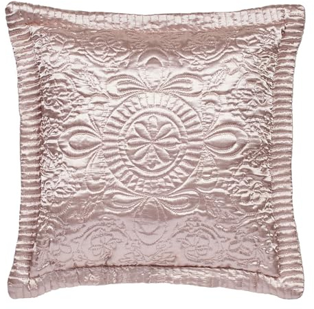 Touch of Class Prima Quilted Accent Pillow | Rose Quartz Pillow | Quilted 18 Inches Square