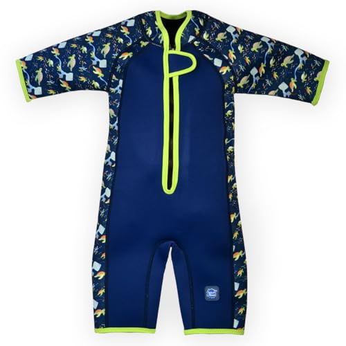 Splash About Shorty Wetsuit Maillot de Bain Une pièce, Turtle Tide, 4-6 Years Mixte Enfant