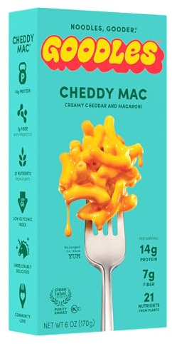 Goodles Mover & Shaker Cacio E Pepe Inspired Protein Mac & Cheese Creamy Cheddar 6.0OZ