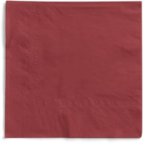 MANK Serviette in BORDEAUX aus 3-lagigem Tissue, 33x33 cm, 1/4 Falz, 100 Stück, elegante Papierservietten für Gastronomie, Bar, Restaurant & Events