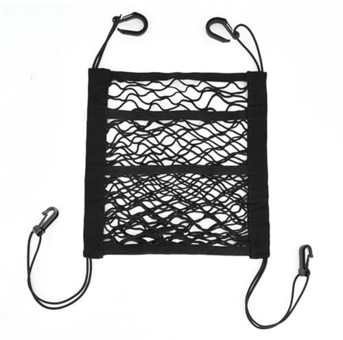 EIHI Organizador de Red para Coche de 3 Niveles, Separador Perros Coche, Organizador para Coche, Red para Equipaje, Accesorios para Interior de Coche