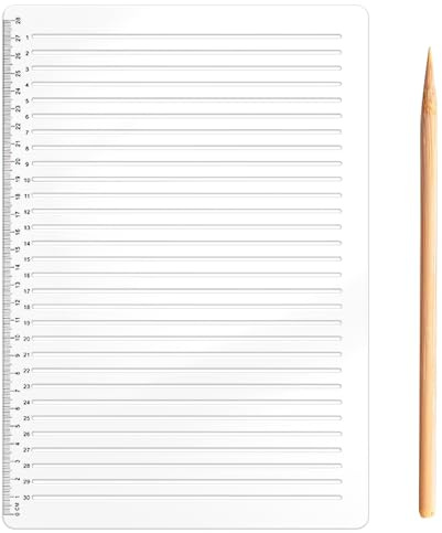1 PCS A4 Straight Line Stencil Template, Plastic Straight Line Stencil | Clear Spacing Lines Writing Calligraphy for Calligraphy Drawing Tracing and Precise Alignment
