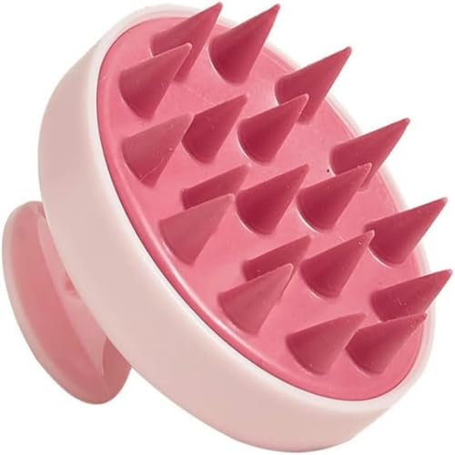 Scalp Massager Shampoo Brush for Hair Care, Men & Women, Pink | Relieves Stress, Promotes Blood Flow, For All Hair Types