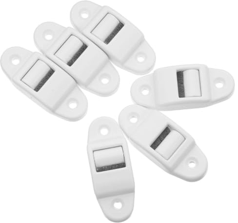 SHINEOFI 6 Piezas Guía de Correa de Plástico Blanco para Persianas Enrollables Cepillo Interno, Resistente al Desgaste y Reducción de Ruido, Adecuado para Reemplazo y Prolongar Vida Útil