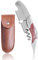 Premium Edelstahl & Palisander Kellnerkorkenzieher，Professionelle Kellnerkorkenzieher für Weinflaschen，3-in-1 Weinöffner Robuster, robuster Edelstahl, Echtholzgriff mit Folienschneider (B-Rosenholz)