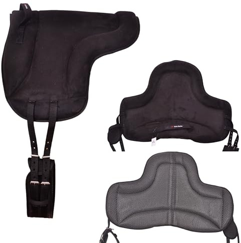 Armour Bareback Pad Riding Pad For Pony And Horses With Free Girth (BLACK)
