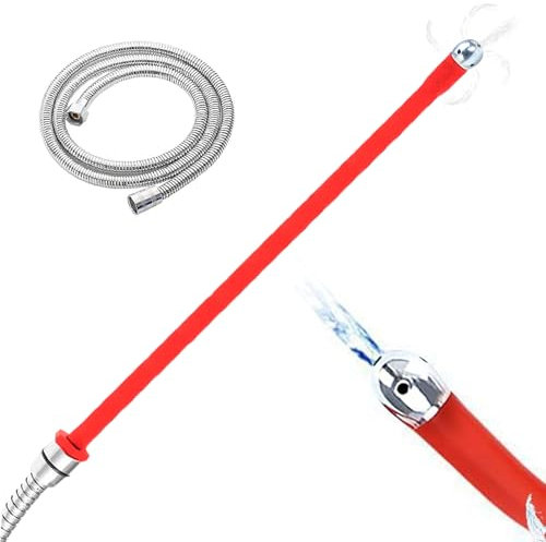 Set doccia 5 fori spruzzatore tubo per clistere confortevole connettore ugello per clistere in silicone con punta in metallo per donna uomo tubo da 50 cm + 150 cm