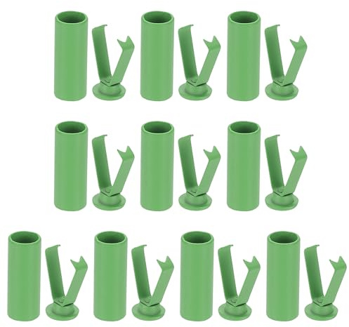 PATIKIL Skosnöre spetsar, 10-pack zinklegering skosnöre huvud cylindriska spetsar snören ände ersättning för skosträng reparation kläder byxor sträng gör-det-själv, grön, gRÖN, En Storlek