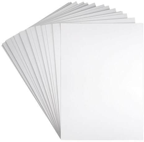 Ideen mit Herz Tonkarton | DIN A4 | 230g/m² | weiß | blanko | 100 Bogen | Bastelpapier | Bastelkarton | Tonpapier | Fotokarton | weißes Papier