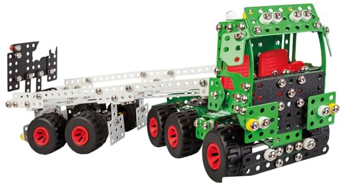 Constructor Pro Super Truck - Juego de Construcción Metálica - 867 Piezas - Camión Gigante 10 en 1 - Estuche Experto a Partir de 8 años