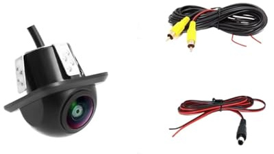 backkameror Bil backkamera 1080p nattseende för backning CCD vattentät 170 graders HD-video fisheye-lins omvänd kamera(AHD CVBS 720P)