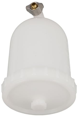 Toyvian Godet en Plastique pour Pistolet à Peinture 400ml Blanc