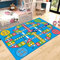 Teppich Glitzer Bettumrandung Teppich Blauer pflegeleichter Wohnzimmerteppich für Kinder ist schmutz- und Abriebfest 80X160CM Teppiche Für Schlafzimmer Designer Teppich