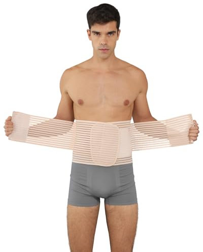 Channo Cintura Lombare: Supporto Ideale per Uomo - Doppia Regolazione Forte e Sollievo Immediato Beige 2XL