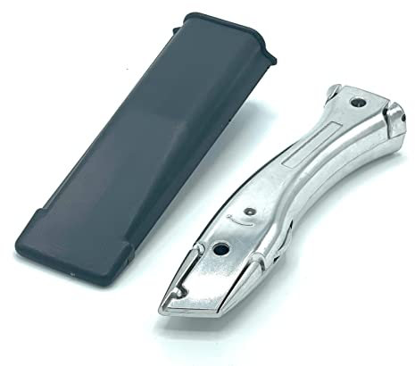 TradeUnderlay Silver Knife Carpet Fitter Economy Tool with Holster