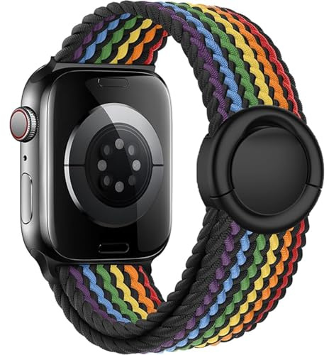 VELULYX Flätat band Solo Loop Kompatibel med Apple Watch 38mm 40mm 41mm 42mm 44mm 45mm 46mm 49mm, Armband Stretchy Runt spänne för iWatch Series 11 10 9 8 7 6 5 4 3 Ultra 2 1 SE