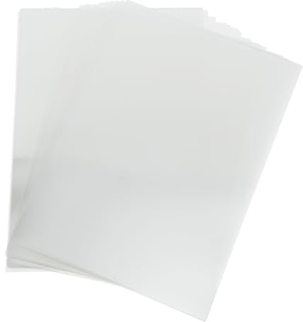 SOPOTUTU 100 St Transparent Plastomslag med Reptålig Yta Klara Skyddsblad för Rapporter och Presentationer Hög Transparens och Kant för och Skola