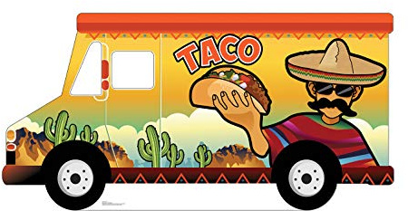 Cardboard People Taco Truck Stand-in Life Size Cardboard Cutout Standup
