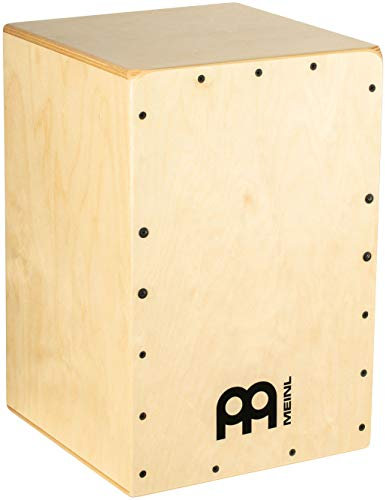 Meinl Percussion Snarecraft Cajon Instrument - Kompakte Trommelkiste mit zwei Snare-Teppichen - Schlagfläche Baltische Birke (SC80B)