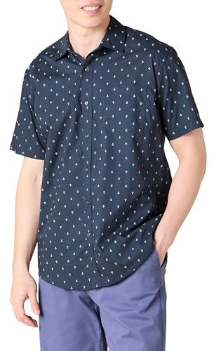 Amazon Essentials Camicia con Stampa a Maniche Corte vestibilità Regolare Uomo