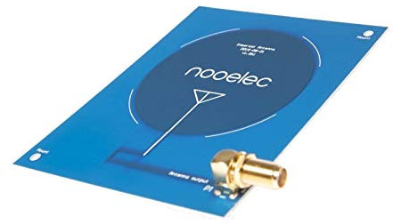 Nooelec Inmarsat Patch Antenna - Antenne de Carte à Gain Élevé (3,5dBi) 1550MHz avec Connecteur SMA pour Applications de Réception Satellite Aero et STD-C. Conçu pour Les Signaux RHCP et Linéaires